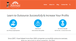 Desktop Screenshot of outsourcingadviser.com