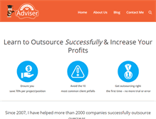 Tablet Screenshot of outsourcingadviser.com
